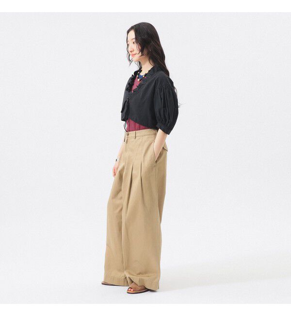 BEAMSBOY「フリル ショート ブラウス」|シャツ・ブラウス|