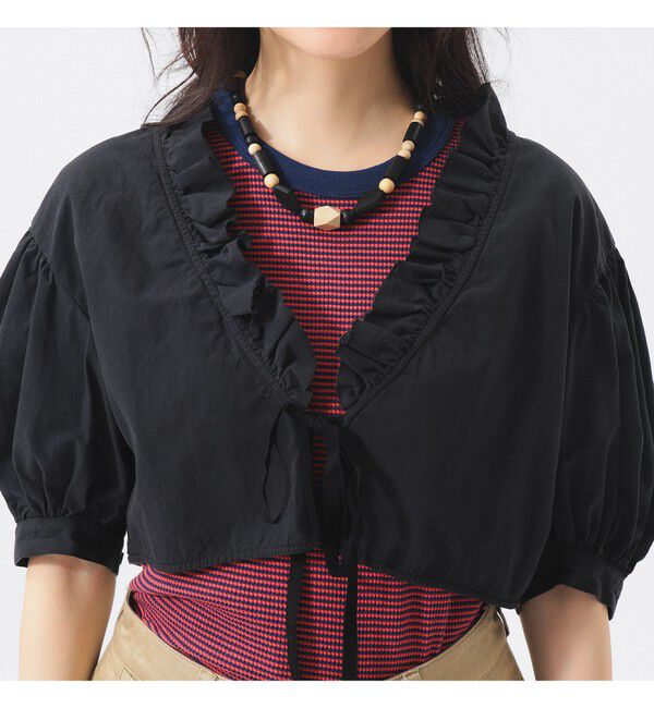 BEAMSBOY「フリル ショート ブラウス」|シャツ・ブラウス|