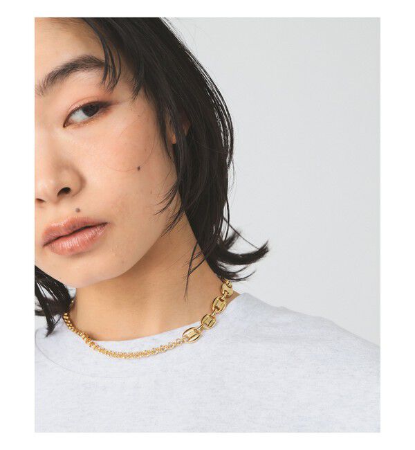 Ray BEAMS 「ミックス チェーン ネックレス」|ネックレス|