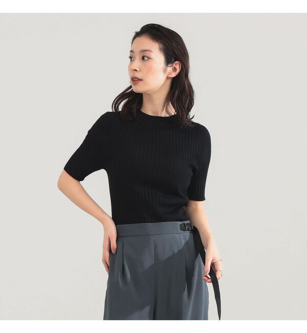 Demi-Luxe BEAMS 「AK+1 / 18ゲージ ワイドリブ プルオーバー」|ニット・セーター|