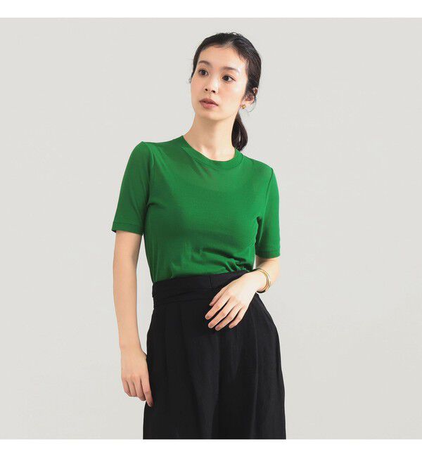 Demi-Luxe BEAMS 「AK+1 / シアー Tシャツ」|Tシャツ・カットソー|GREEN