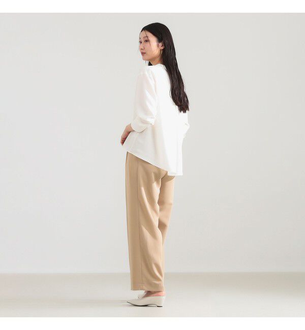 Demi-Luxe BEAMS 「ストレッチ サテン ブラウス」|シャツ・ブラウス|