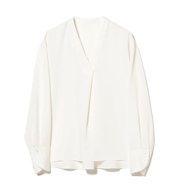 Demi-Luxe BEAMS 「ストレッチ サテン ブラウス」|シャツ・ブラウス|