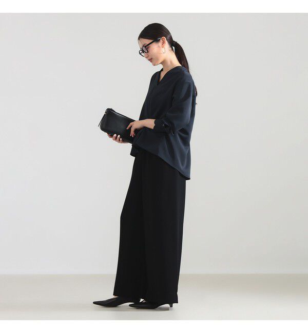 Demi-Luxe BEAMS 「ストレッチ サテン ブラウス」|シャツ・ブラウス|