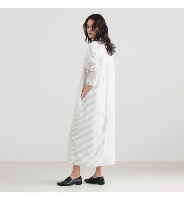 Demi-Luxe BEAMS 「ストライプ シャツ ワンピース」|ワンピース|