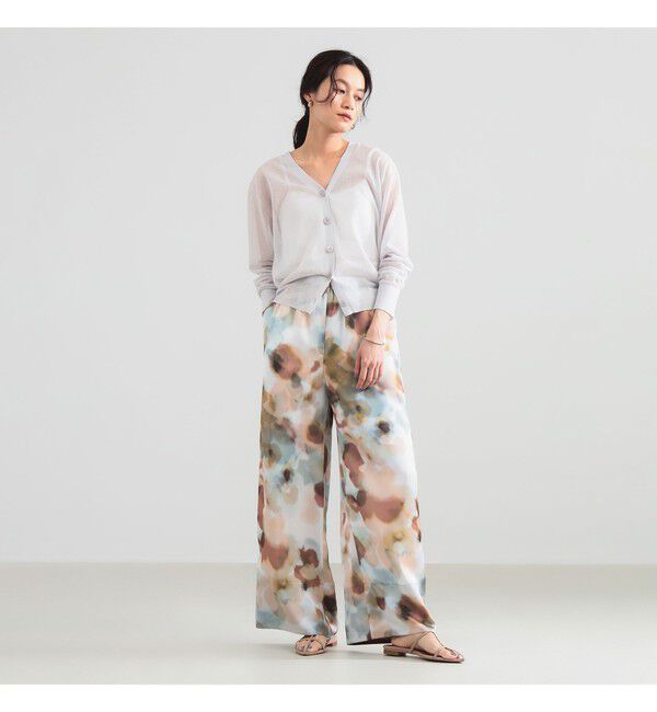 Demi-Luxe BEAMS 「リネン混 シアー カーディガン」|ニット・セーター|