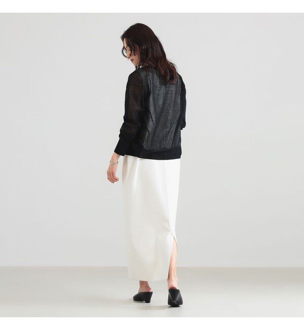 Demi-Luxe BEAMS 「リネン混 シアー カーディガン」|ニット・セーター|