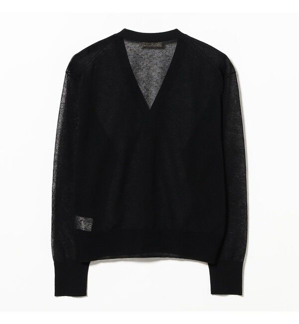 Demi-Luxe BEAMS 「リネン混 シアー カーディガン」|ニット・セーター|