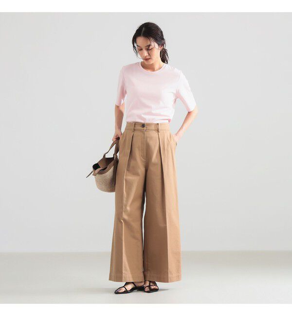 Demi-Luxe BEAMS 「スムース ハーフスリーブ Tシャツ」|Tシャツ・カットソー|