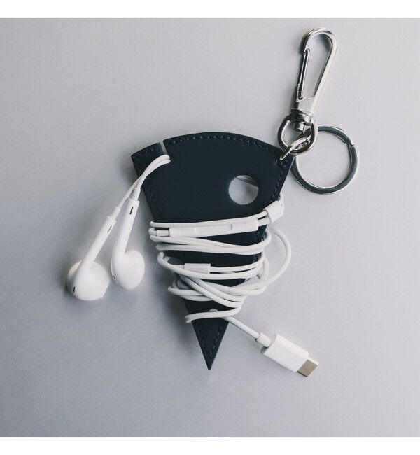 BEAMS「bPr BEAMS / ケーブルホルダー キーホルダー」|キーケース|NAVY