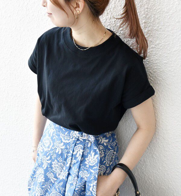 SHIPS any「《一部追加予約》SHIPS any:〈抗菌防臭/洗濯機可能〉USAコットン フレンチスリーブ TEE」|Tシャツ・カットソー|