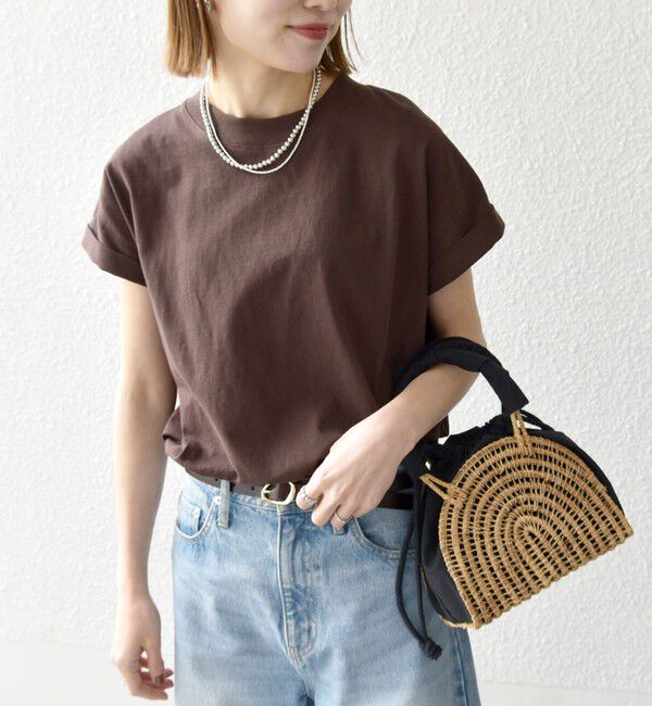 SHIPS any「《一部追加予約》SHIPS any:〈抗菌防臭/洗濯機可能〉USAコットン フレンチスリーブ TEE」|Tシャツ・カットソー|