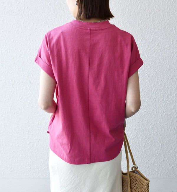 SHIPS any「《一部追加予約》SHIPS any:〈抗菌防臭/洗濯機可能〉USAコットン フレンチスリーブ TEE」|Tシャツ・カットソー|