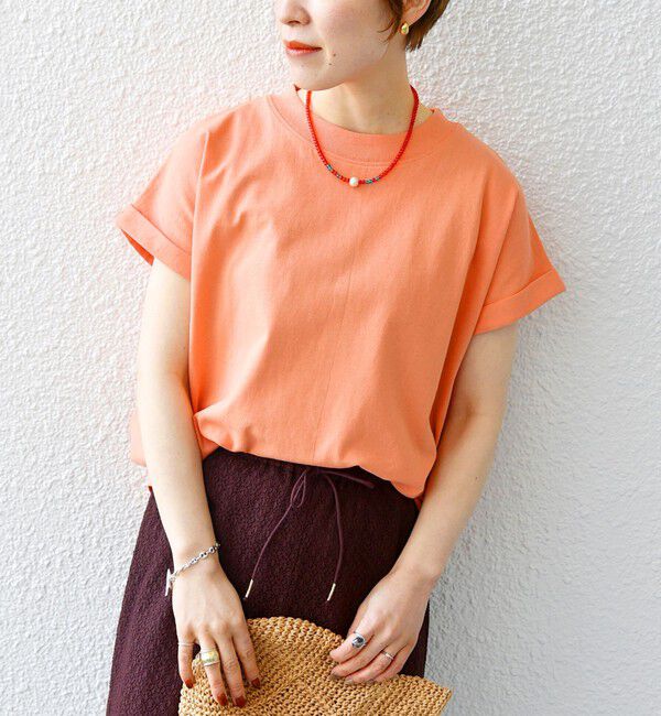 SHIPS any「《一部追加予約》SHIPS any:〈抗菌防臭/洗濯機可能〉USAコットン フレンチスリーブ TEE」|Tシャツ・カットソー|