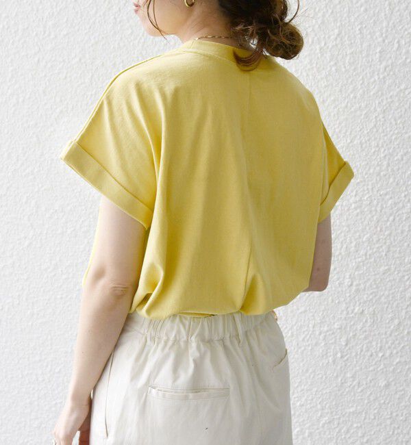 SHIPS any「《一部追加予約》SHIPS any:〈抗菌防臭/洗濯機可能〉USAコットン フレンチスリーブ TEE」|Tシャツ・カットソー|