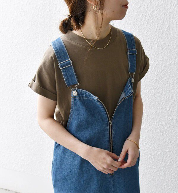 SHIPS any「《一部追加予約》SHIPS any:〈抗菌防臭/洗濯機可能〉USAコットン フレンチスリーブ TEE」|Tシャツ・カットソー|