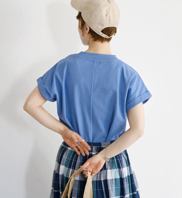 SHIPS any「《一部追加予約》SHIPS any:〈抗菌防臭/洗濯機可能〉USAコットン フレンチスリーブ TEE」|Tシャツ・カットソー|