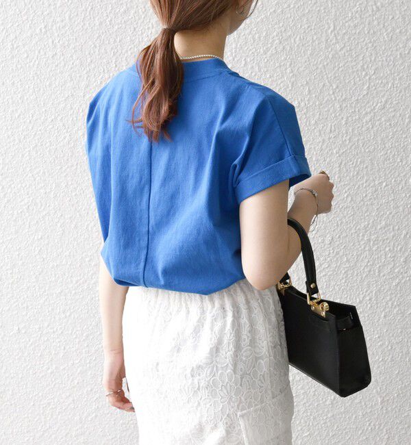 SHIPS any「《一部追加予約》SHIPS any:〈抗菌防臭/洗濯機可能〉USAコットン フレンチスリーブ TEE」|Tシャツ・カットソー|