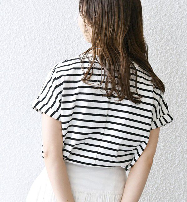 SHIPS any「《一部追加予約》SHIPS any:〈抗菌防臭/洗濯機可能〉USAコットン フレンチスリーブ TEE」|Tシャツ・カットソー|