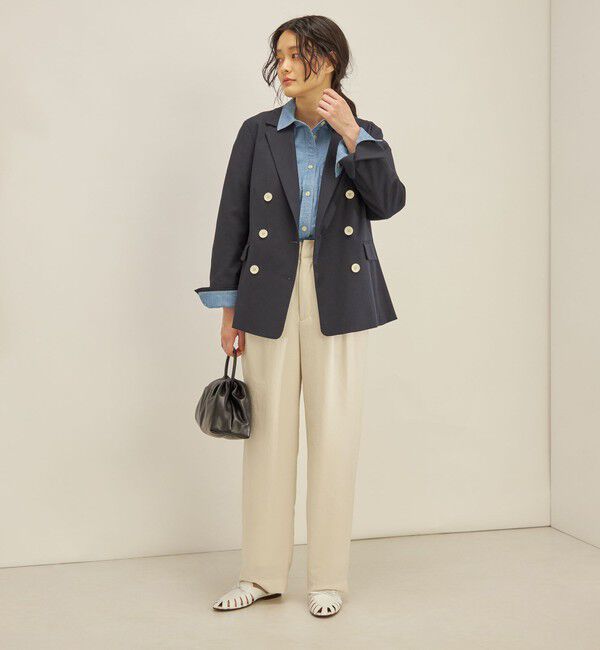 SHIPS for women「コットン リネン オックス ダブル ジャケット」|その他|