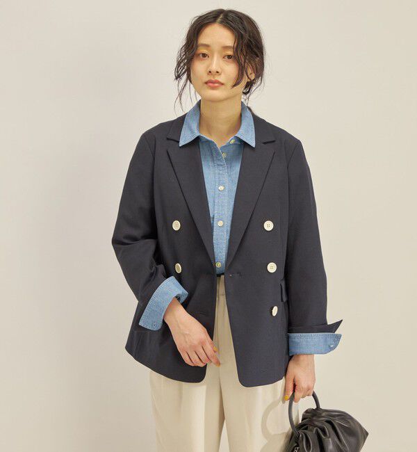 SHIPS for women「コットン リネン オックス ダブル ジャケット」|その他|