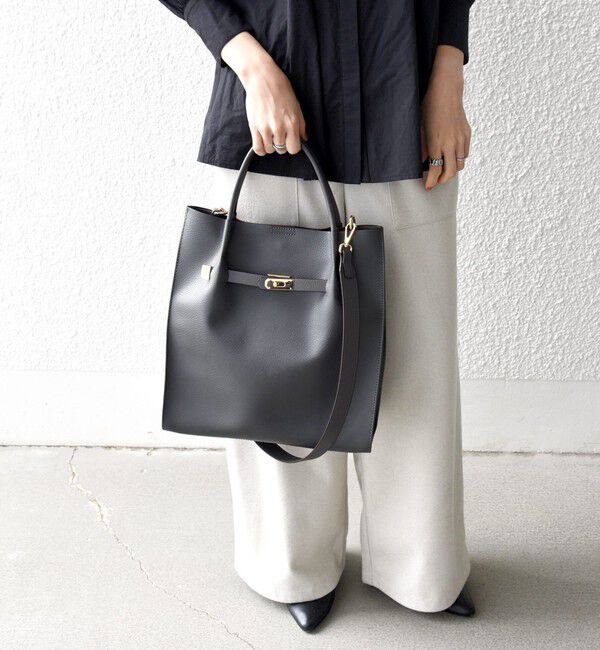 SHIPS any「《一部追加予約》SHIPS any: A4 メタル フィッティング トート バッグ」|トートバッグ|