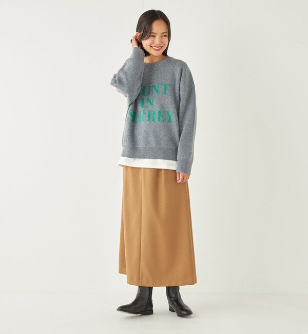 SHIPS Colors 「SHIPS Colors:〈洗濯機可能〉ツイル トラペーズ タック スカート」|スカート|