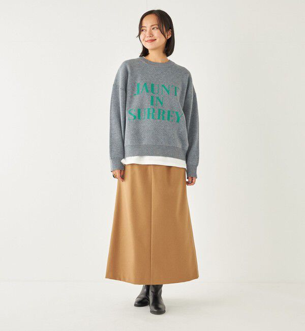 SHIPS Colors 「SHIPS Colors:〈洗濯機可能〉ツイル トラペーズ タック スカート」|スカート|