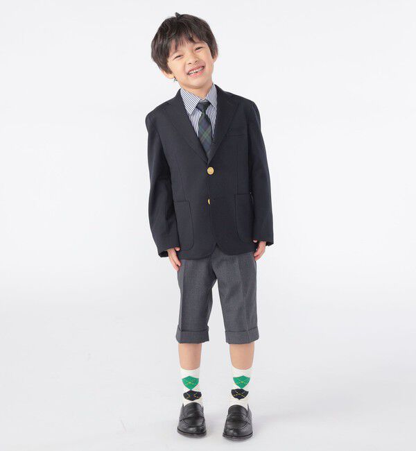 SHIPS KIDS「SHIPS KIDS:100～130cm / セレモニー ウール メタル ボタン ジャケット」|スーツ|