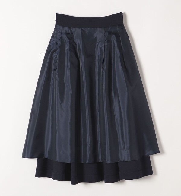 quaranciel「quaranciel:〈手洗い可能〉クリスピー リネン タック フレア スカート（セットアップ対応）」|スカート|