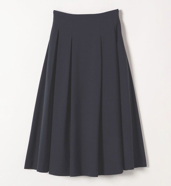 quaranciel「quaranciel:〈手洗い可能〉クリスピー リネン タック フレア スカート（セットアップ対応）」|スカート|