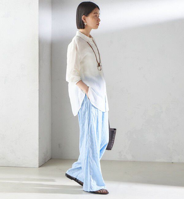 SHIPS for women「〈手洗い可能〉IMPERIAL LINEN オーバー シャツ」|シャツ・ブラウス|