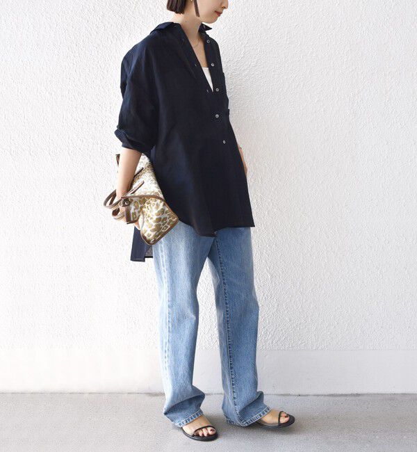 SHIPS for women「〈手洗い可能〉IMPERIAL LINEN オーバー シャツ」|シャツ・ブラウス|