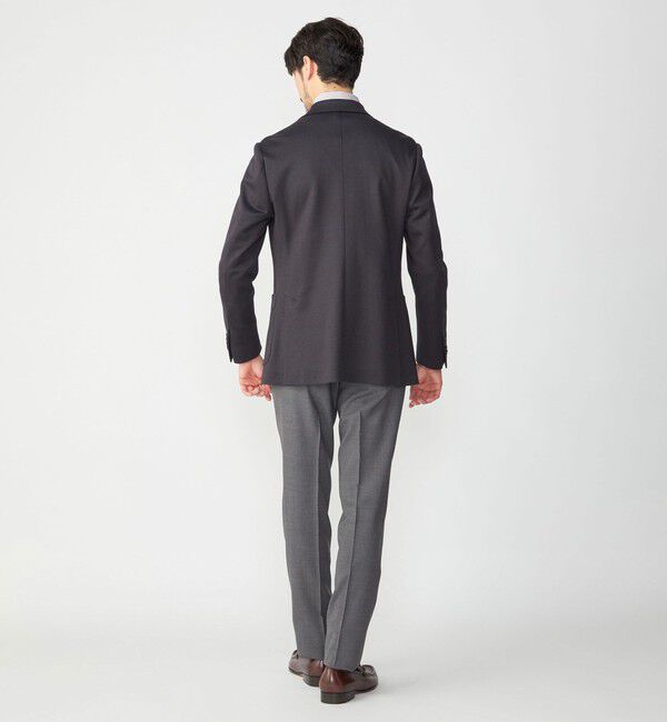 SHIPS「SHIPS: 〈手洗い可能〉ラスティック ウォッシャブル ストレッチ パンツ(無地)」|スラックス|