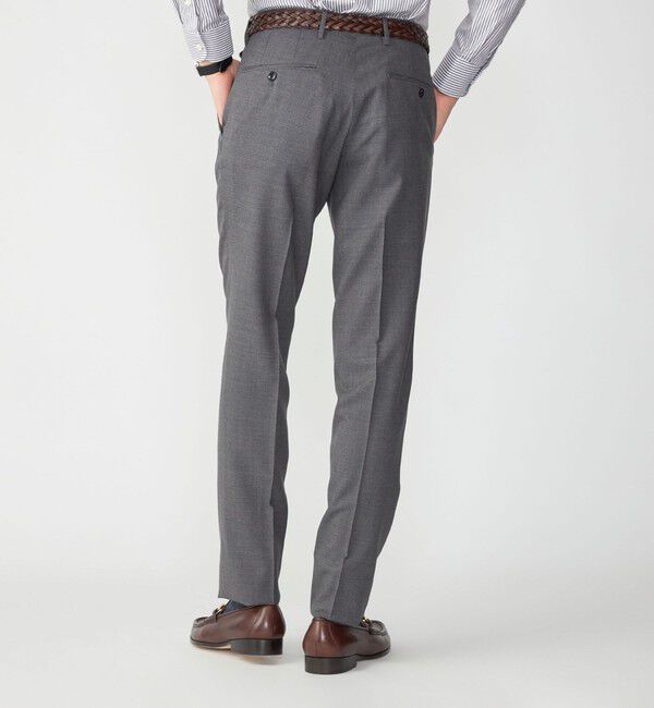 SHIPS「SHIPS: 〈手洗い可能〉ラスティック ウォッシャブル ストレッチ パンツ(無地)」|スラックス|