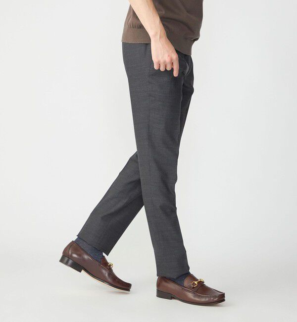 SHIPS「SHIPS: 〈手洗い可能〉ラスティック ウォッシャブル ストレッチ パンツ(無地)」|スラックス|