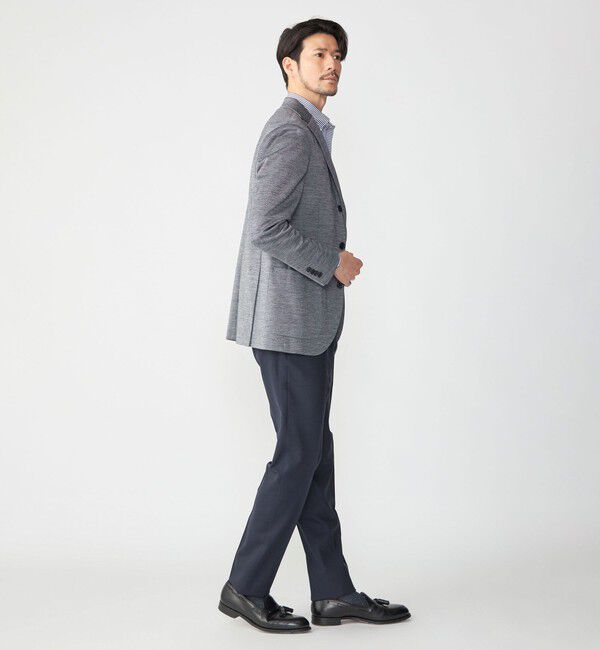 SHIPS「SHIPS: 〈手洗い可能〉ラスティック ウォッシャブル ストレッチ パンツ(無地)」|スラックス|