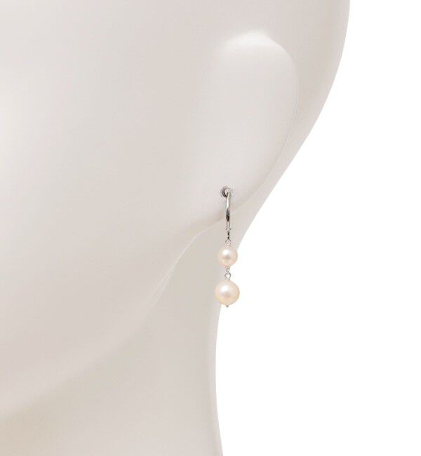 SHIPS for women「PEARL INTERNATIONAL:ダブル パール モチーフ ピアス」|ピアス|