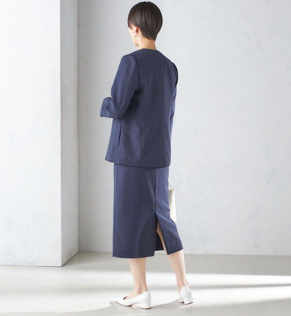 SHIPS for women「〈手洗い可能／撥水加工／接触冷感〉フロント ステッチ タイト スカート（セットアップ対応）」|スカート|