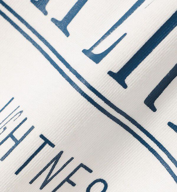 quaranciel「quaranciel:〈洗濯機可能〉クルーネック コットン ロゴ プリント TEE」|Tシャツ・カットソー|