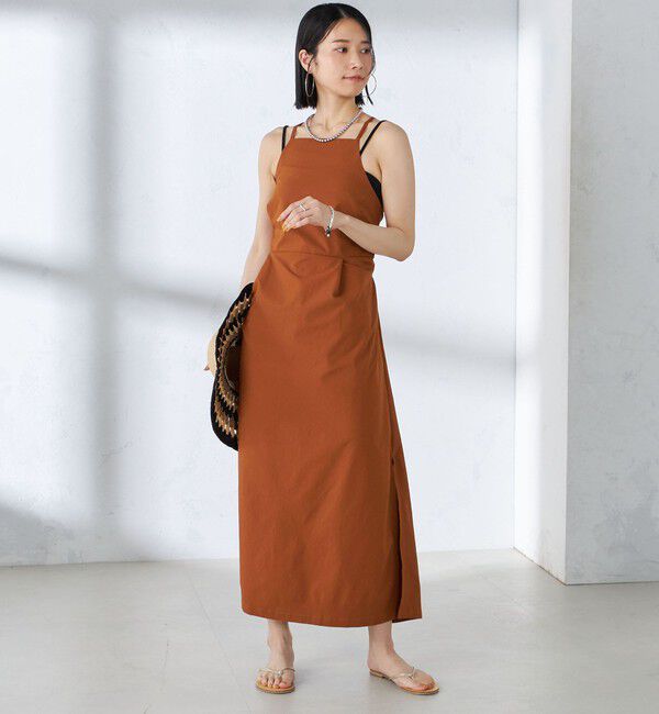 SHIPS for women「〈手洗い可能〉バッククロス キャミ ワンピース」|その他|