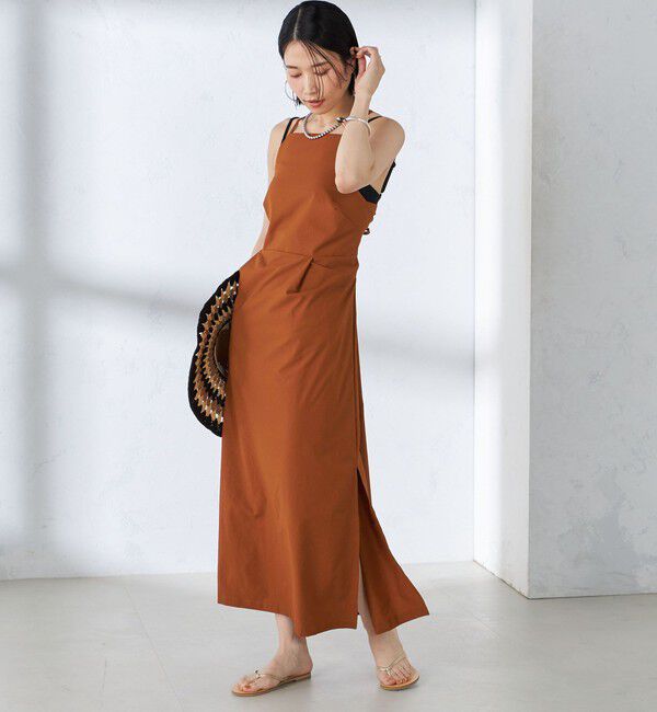 SHIPS for women「〈手洗い可能〉バッククロス キャミ ワンピース」|その他|