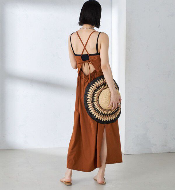 SHIPS for women「〈手洗い可能〉バッククロス キャミ ワンピース」|その他|