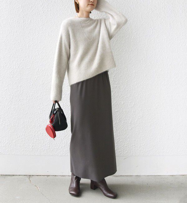 SHIPS for women「〈UVカット / 手洗い可能〉リブ ジャージー 2WAY ストレッチ スカート」|スカート|