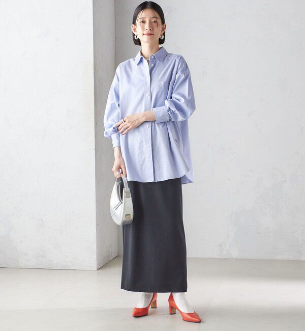 SHIPS for women「〈UVカット / 手洗い可能〉リブ ジャージー 2WAY ストレッチ スカート」|スカート|