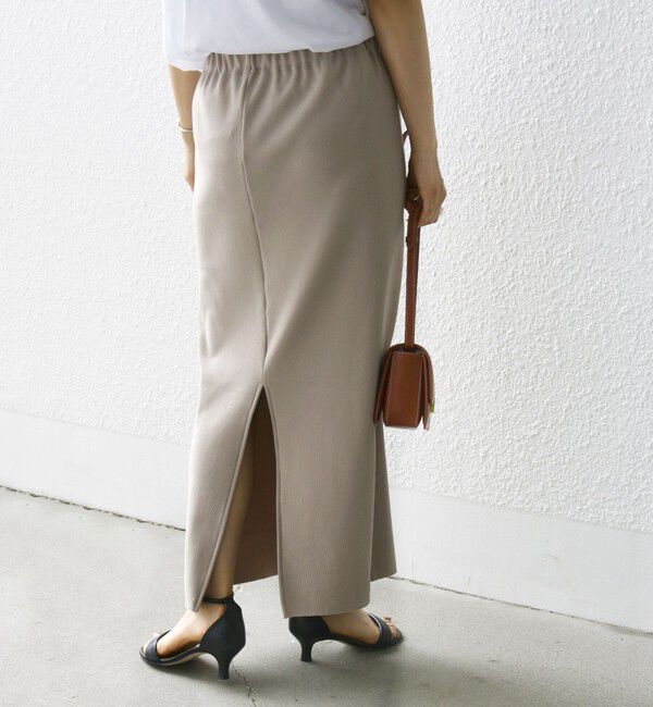 SHIPS for women「〈UVカット / 手洗い可能〉リブ ジャージー 2WAY ストレッチ スカート」|スカート|