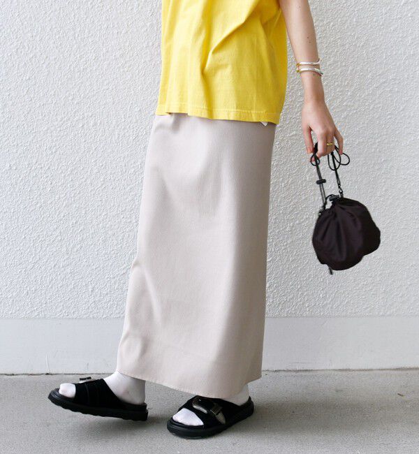 SHIPS for women「〈UVカット / 手洗い可能〉リブ ジャージー 2WAY ストレッチ スカート」|スカート|