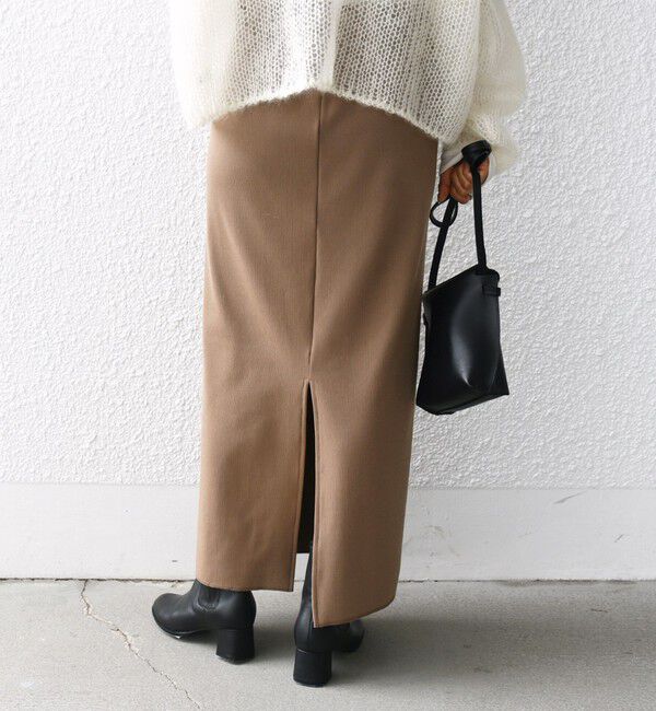 SHIPS for women「〈UVカット / 手洗い可能〉リブ ジャージー 2WAY ストレッチ スカート」|スカート|