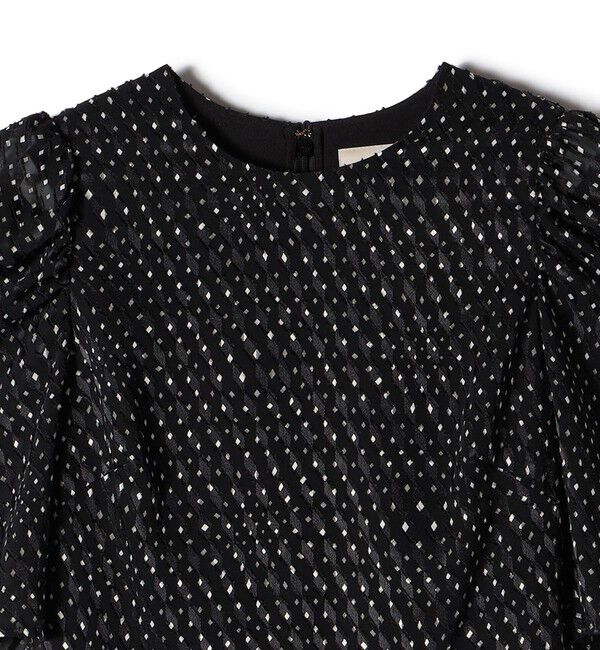 SHIPS for women「troisiemeCHACO:カット ジャカード ワンピース（セレモニー対応可）」|ワンピース|