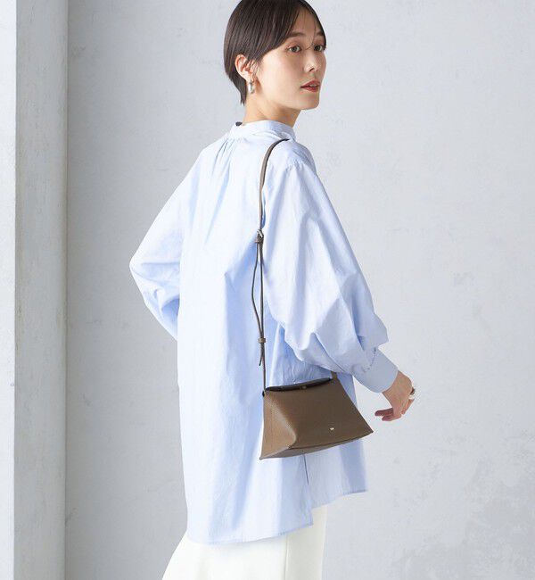 SHIPS for women「〈手洗い可能〉コットン ギャザー チュニック ブラウス」|シャツ・ブラウス|